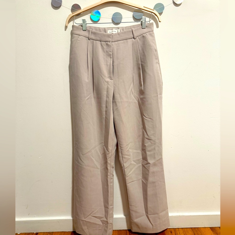 Abercrombie Sloane A&F Tailored Wide Leg Trouser Curve Love